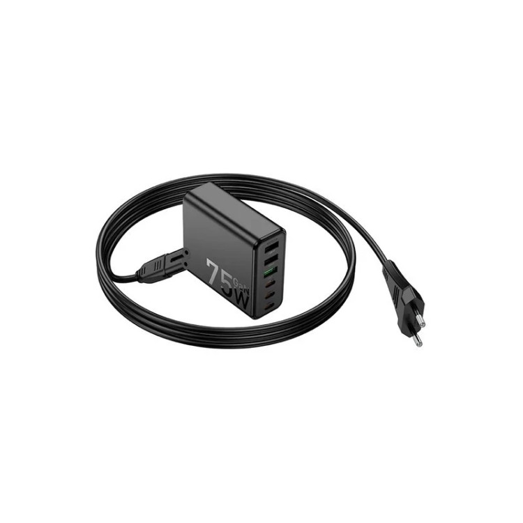 شارژر 75 وات 6 پورت هوکو مدل C133A Earl